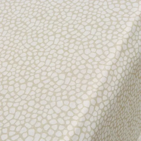 Set of 2 Fitted Sheets Animal Print - Natural