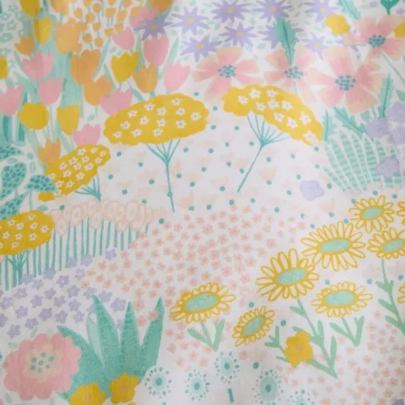 Set of 2 Fitted Sheets - Multicolor, Cotton