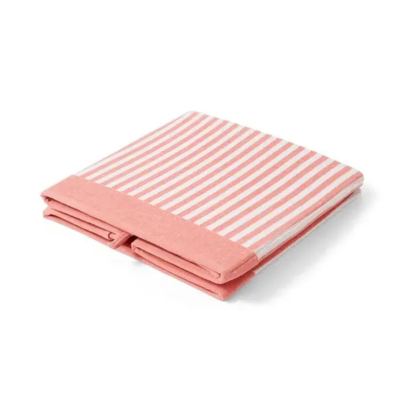 Set of 2 Foldable Storage Boxes - Coral, Striped
