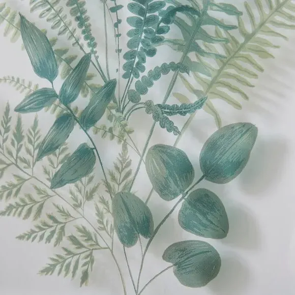 Set of 2 Framed Prints - Green, Fern Design