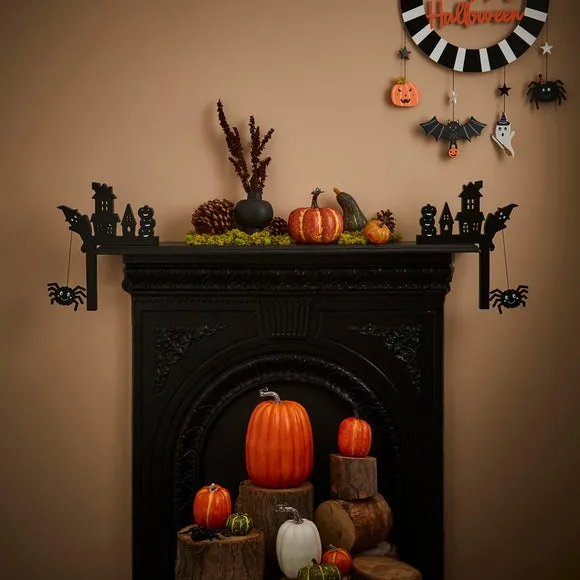 Set of 2 Halloween Mantle Decorations - Multicolor image