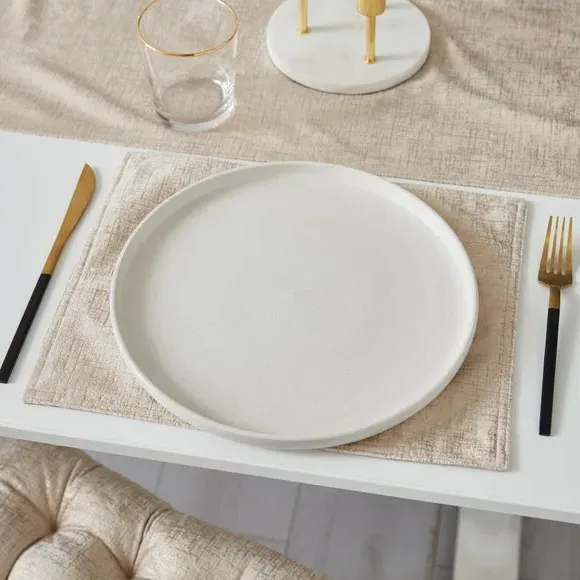 Set of 2 Metallic Print Placemats - Champagne image