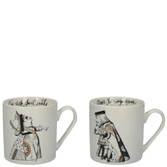 Set of 2 Mugs - White, Ceramic