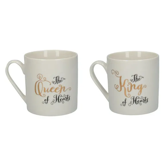 Set of 2 Mugs - White, Ceramic