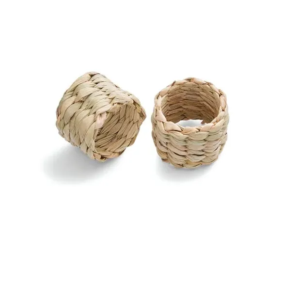 Set of 2 Napkin Rings - Natural, Bamboo