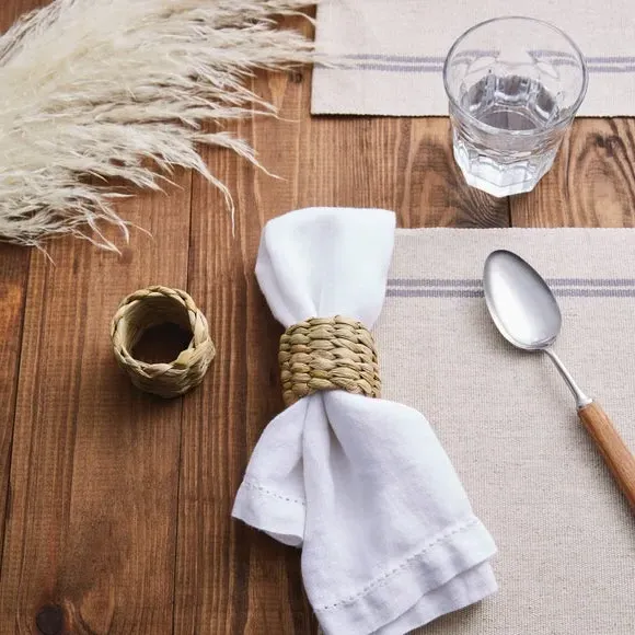 Set of 2 Napkin Rings - Natural, Bamboo image