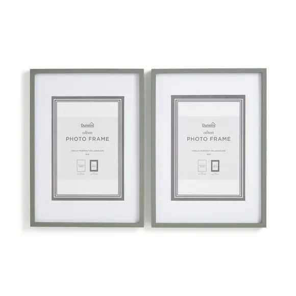 Set of 2 Photo Frames - Olive