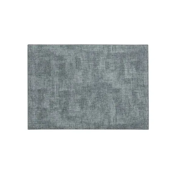 Set of 2 Placemats - Grey, Faux Leather