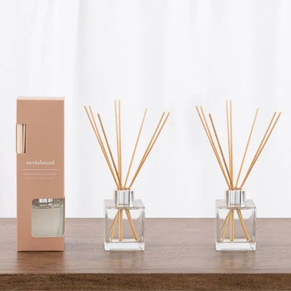 Set of 2 Reed Diffusers - Brown, Glass image