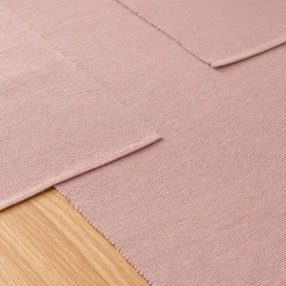 Set of 2 Ribbed Placemats - Blush, Recycled Fibre