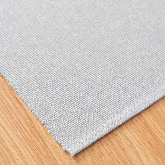 Set of 2 Ribbed Placemats - Silver, Recycled Fibre
