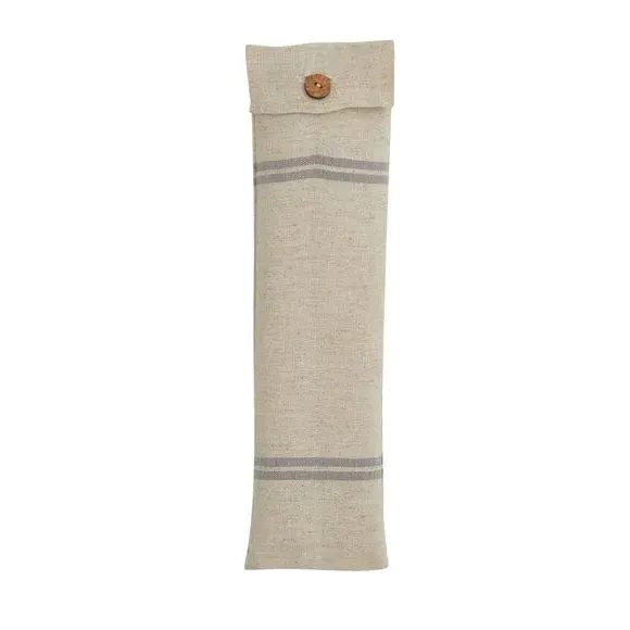 Set of 2 Ribbed Striped Placemats - Grey, Cotton