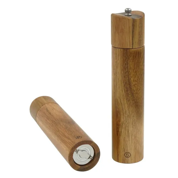 Set of 2 Salt & Pepper Mills - Natural, Acacia