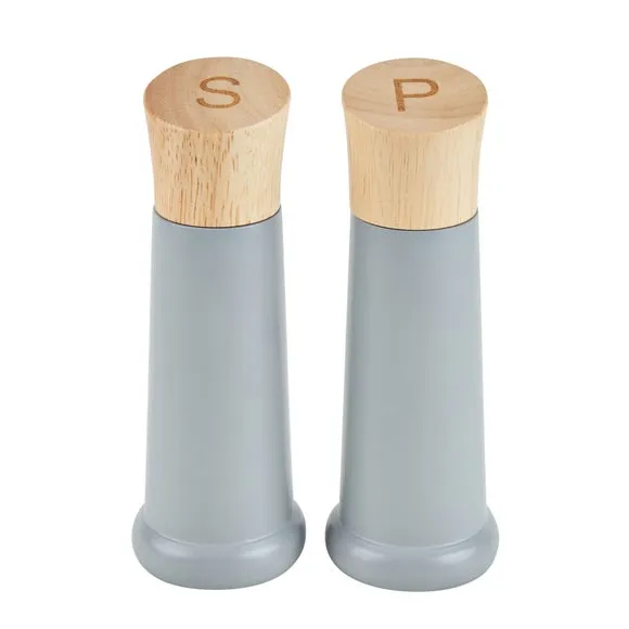 Set of 2 Salt & Pepper Mills - Natural, Wood image
