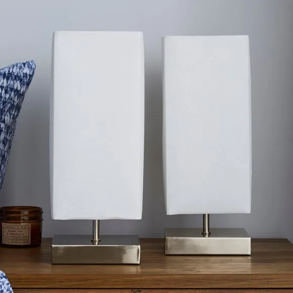 Set of 2 Touch Dimmable Table Lamps - Cream