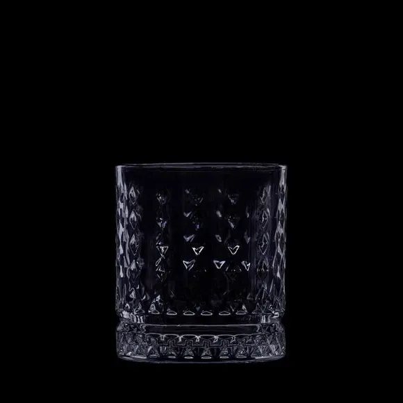Set of 2 Tumblers Cut Glass Effect - Clear