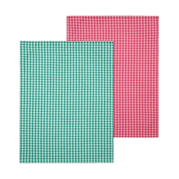 Set of 2 Waffle Tea Towels - Multicolor, Cotton image