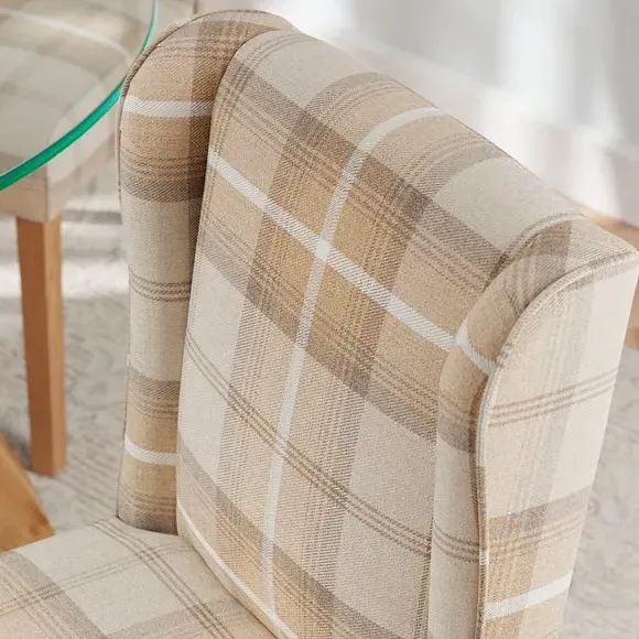Set of 2 Wingback Dining Chairs - Natural