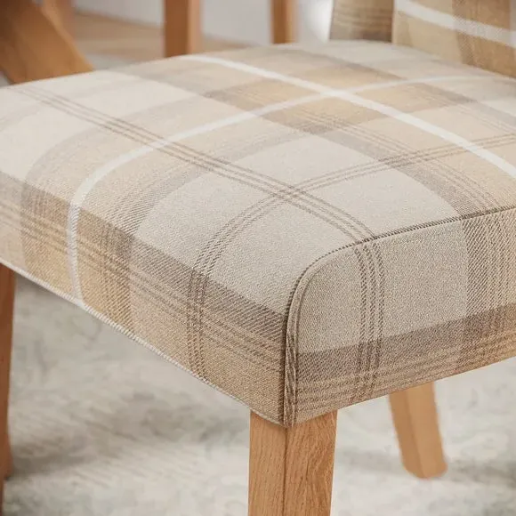 Set of 2 Wingback Dining Chairs - Natural