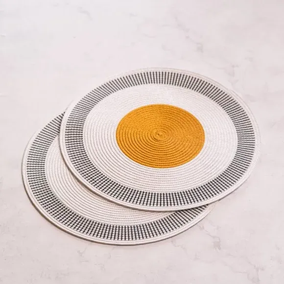 Set of 2 Woven Placemats - Multicolor, PVC image