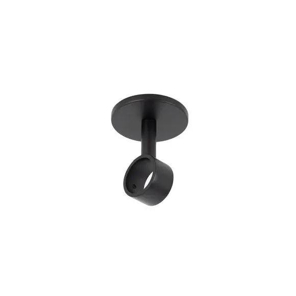 Set of 3 Ceiling Mount Pole Brackets - Black