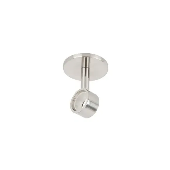 Set of 3 Ceiling Mount Pole Brackets - Satin Steel