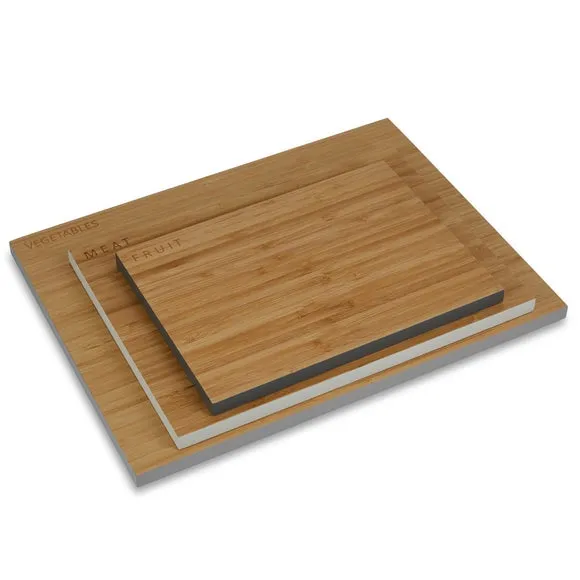 Set of 3 Chopping Boards - Natural, Bamboo