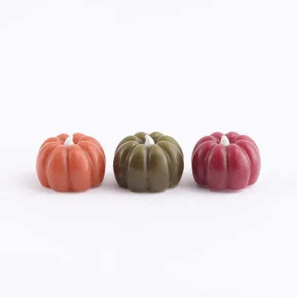 Set of 3 LED Pumpkins - Multicolor