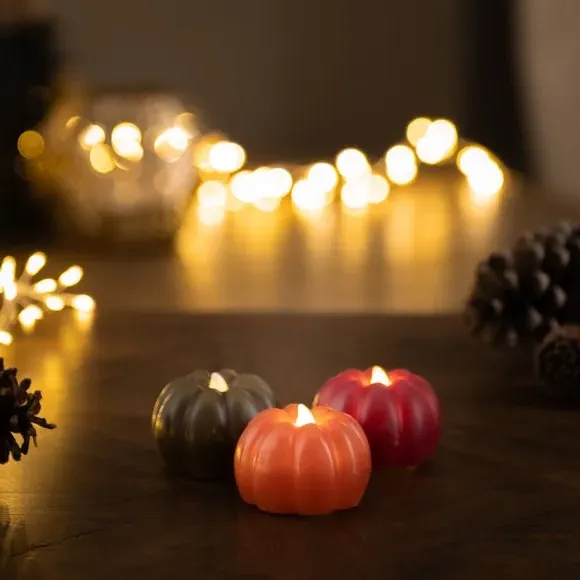 Set of 3 LED Pumpkins - Multicolor image