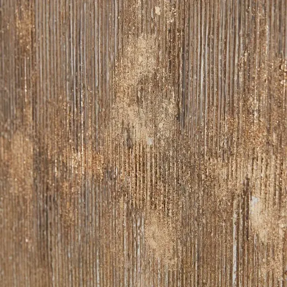 Set of 3 Panel Canvas Art - Gold, Textured