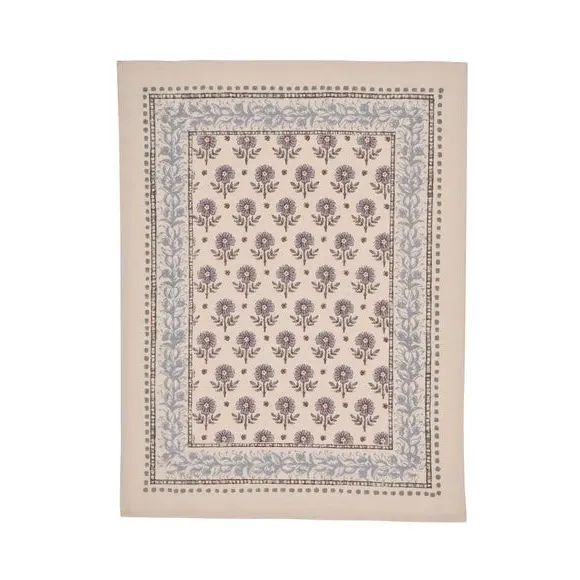 Set of 3 Tea Towels Boho Pattern - Blue, Cotton