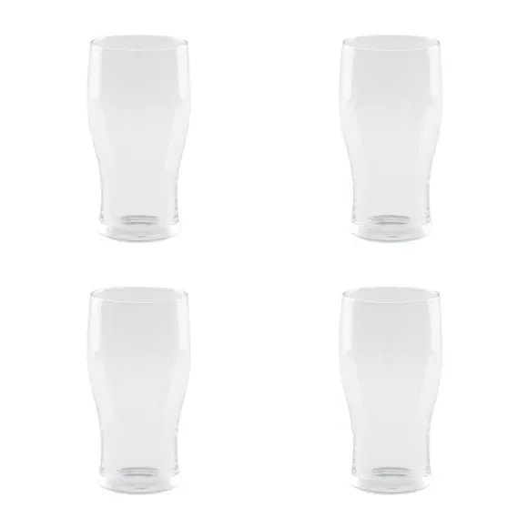 Set of 4 Beer Glasses - Clear, Sodalime Glass image