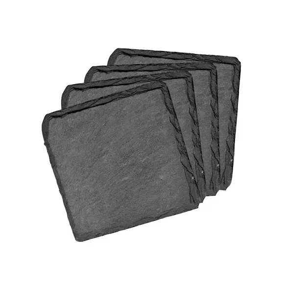 Set of 4 Coasters - Grey, Slate image