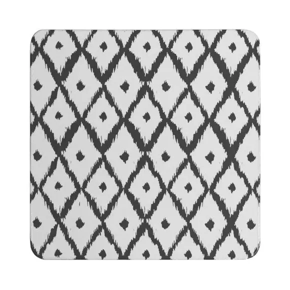 Set of 4 Coasters with Cork Back - Multicolor image