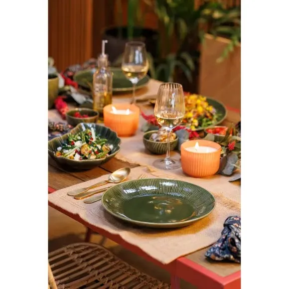 Set of 4 Dip Bowls - Green, Stoneware image