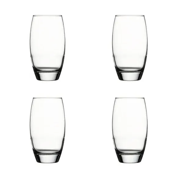 Set of 4 Highball Glasses - Clear, Glass image