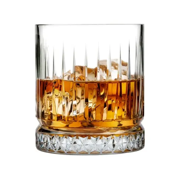 Set of 4 Large Tumblers - Clear, Soda-Lime Glass