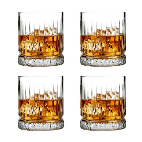 Set of 4 Large Tumblers - Clear, Soda-Lime Glass image