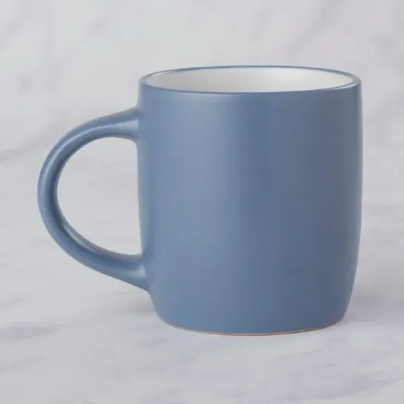 Set of 4 Mugs with Matt Finish - Blue, Clay
