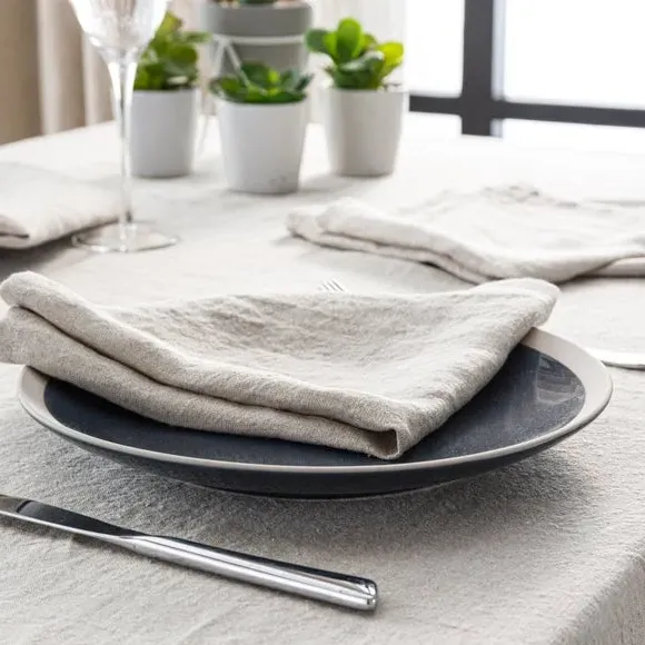Set of 4 Napkins - Natural, Linen image