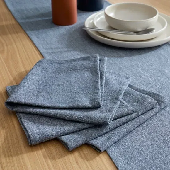 Set of 4 Napkins - Navy, Cotton image