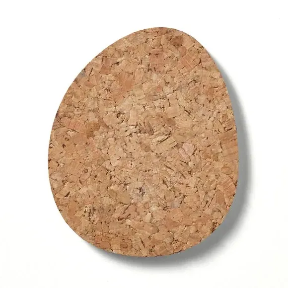Set of 4 Pebble Coasters - Natural, Cork
