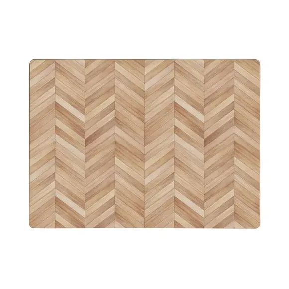 Set of 4 Placemats Heat Resistant - Brown, Cork