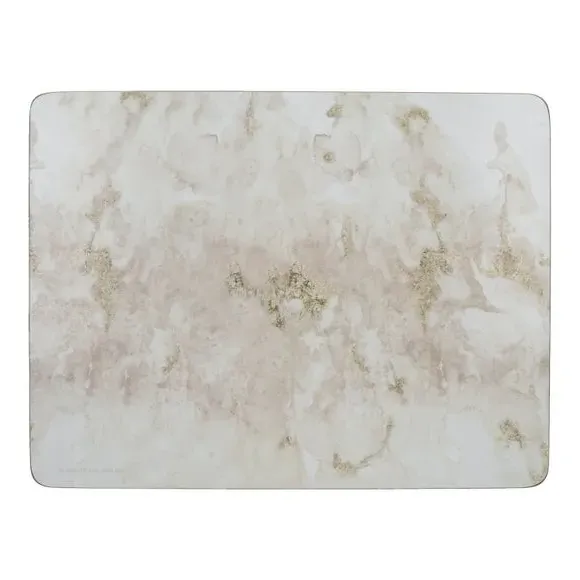 Set of 4 Placemats with Cork Backing - Grey, Wood