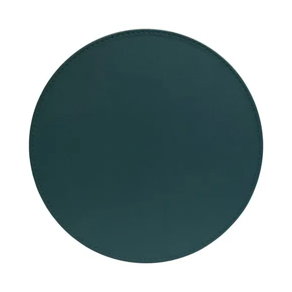 Set of 4 Round Placemats Reversible - Peacock