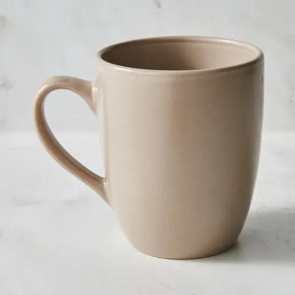 Set of 4 Stoneware Mugs - Mushroom