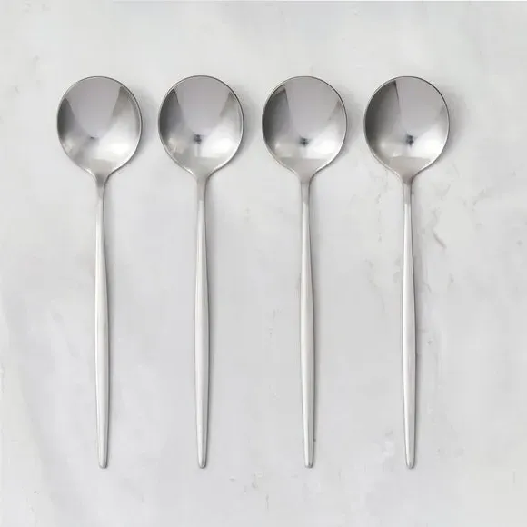 Set of 4 Tablespoons - Stainless Steel image