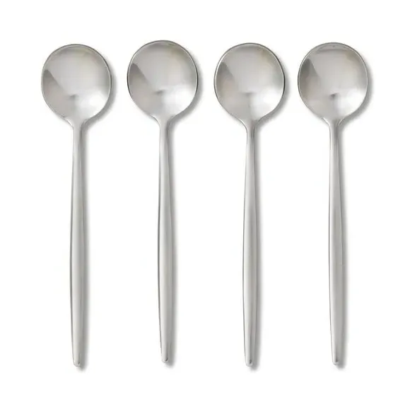 Set of 4 Teaspoons - Stainless Steel