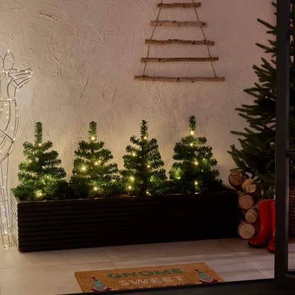 Set of 4 Tree Path Lights - Warm White LED image