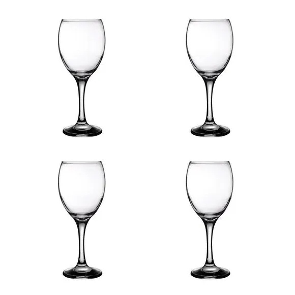 Set of 4 Wine Glasses - Clear, Glass image
